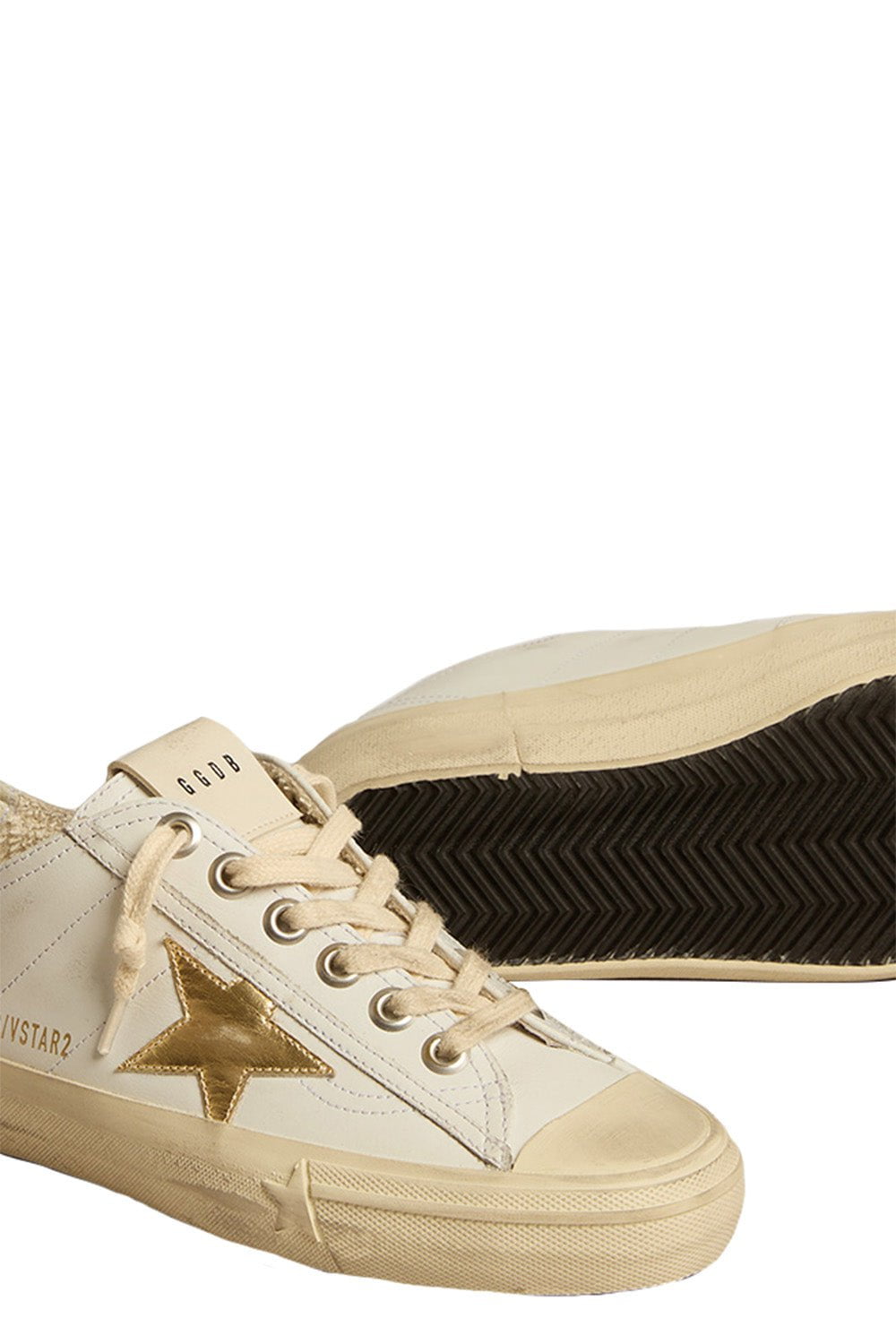 V-Star Sneaker - White Gold SHOESNEAKER GOLDEN GOOSE   