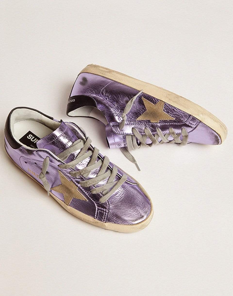 GOLDEN GOOSE-Super-Star Laminated Star Sneaker-