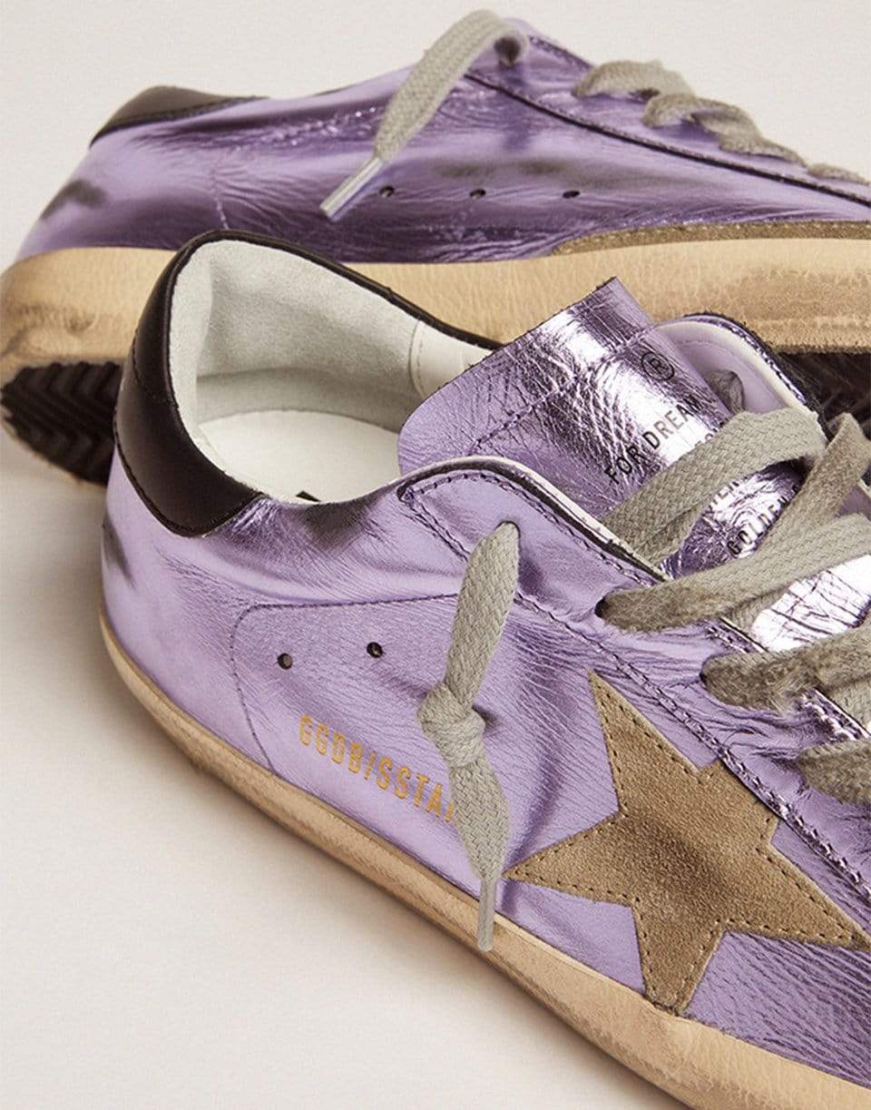 GOLDEN GOOSE-Super-Star Laminated Star Sneaker-