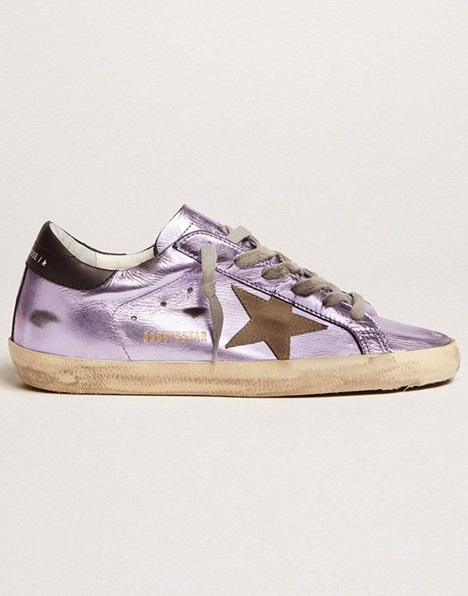 GOLDEN GOOSE-Super-Star Laminated Star Sneaker-