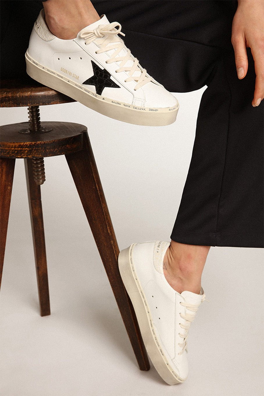 GOLDEN GOOSE-Hi Star Sneaker - Cocco-