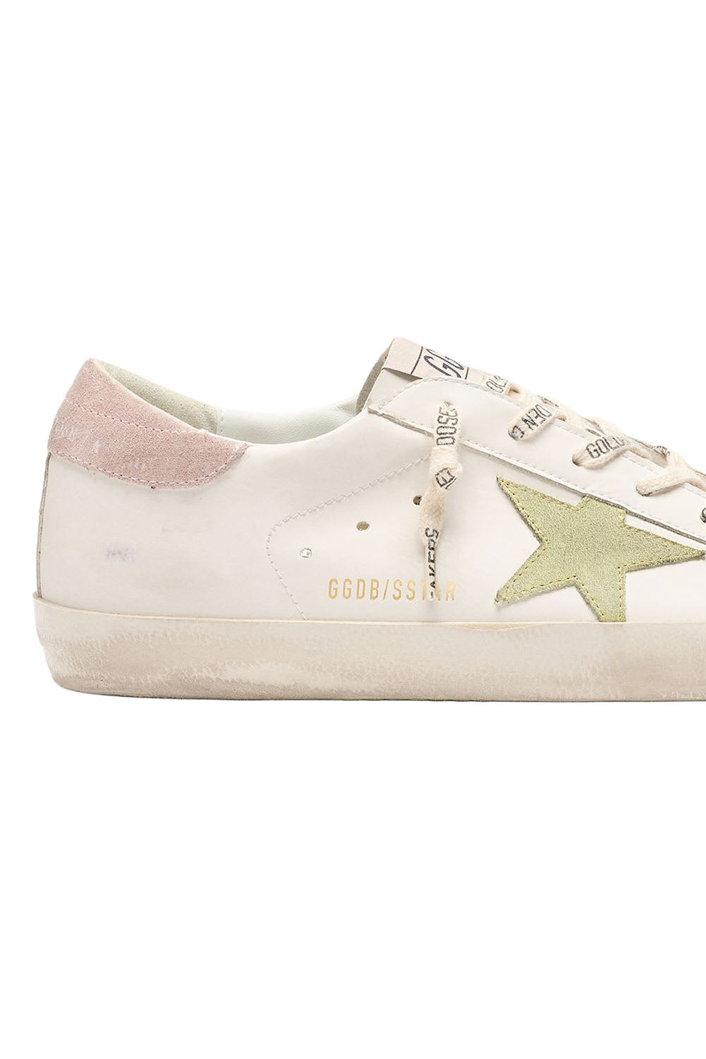Super Star Sneaker - White Green Pink-WHITE-36-SHOESNEAKER-GOLDEN GOOSE
