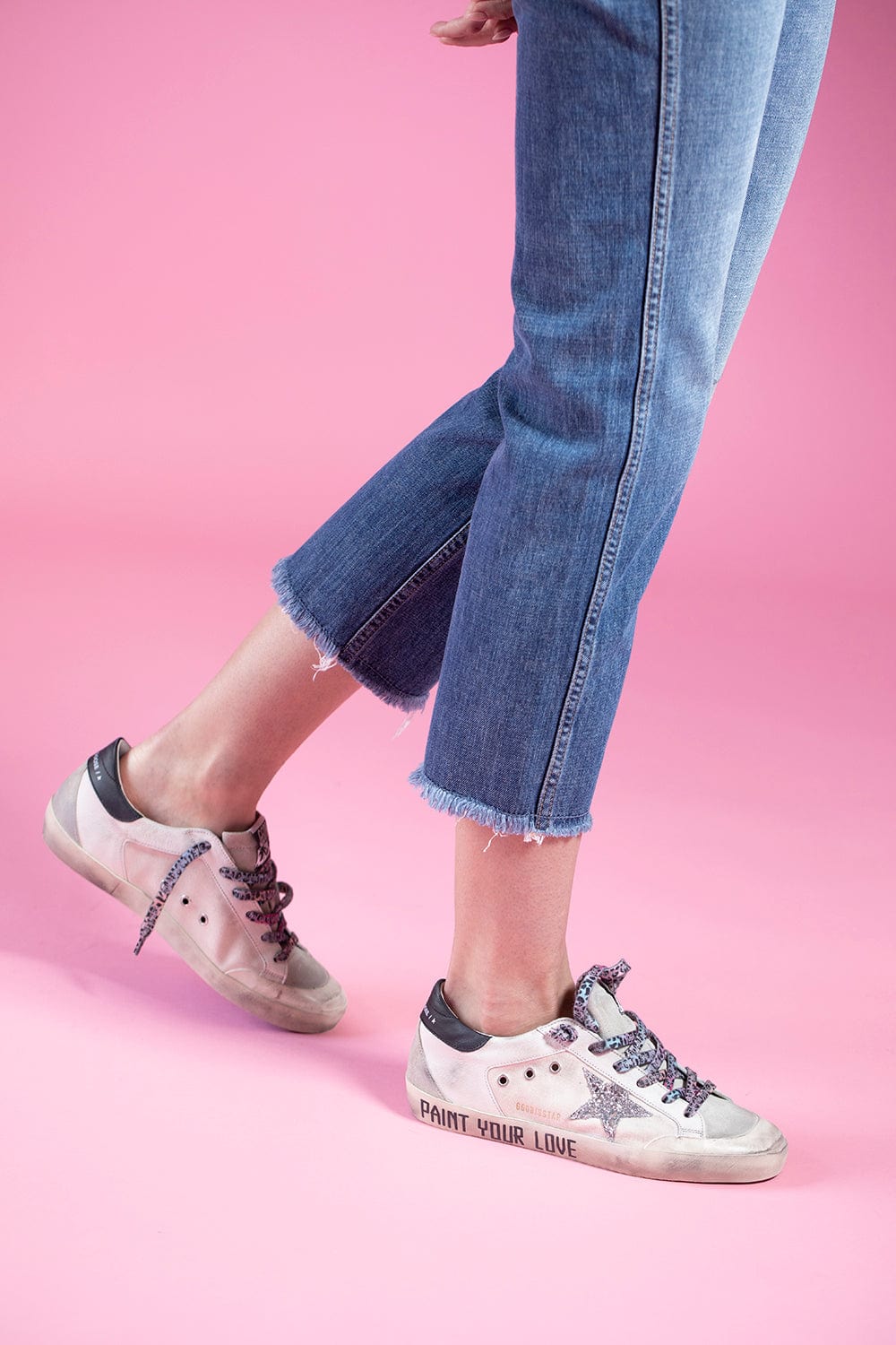 GOLDEN GOOSE-Super-Star Penstar Canvas-
