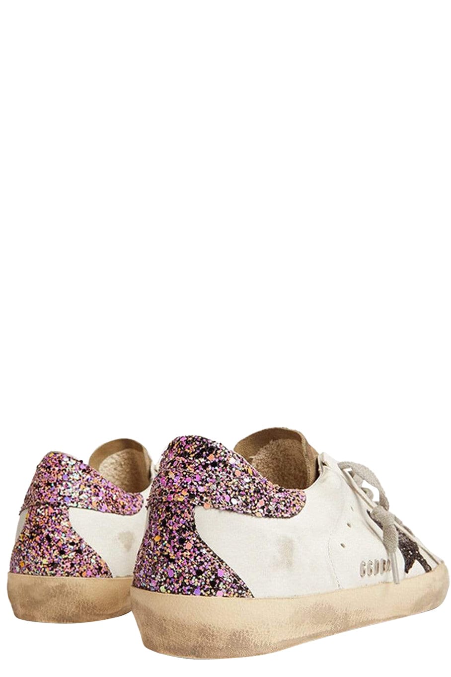 GOLDEN GOOSE-Super-Star Leather Suede Toe Sneaker-