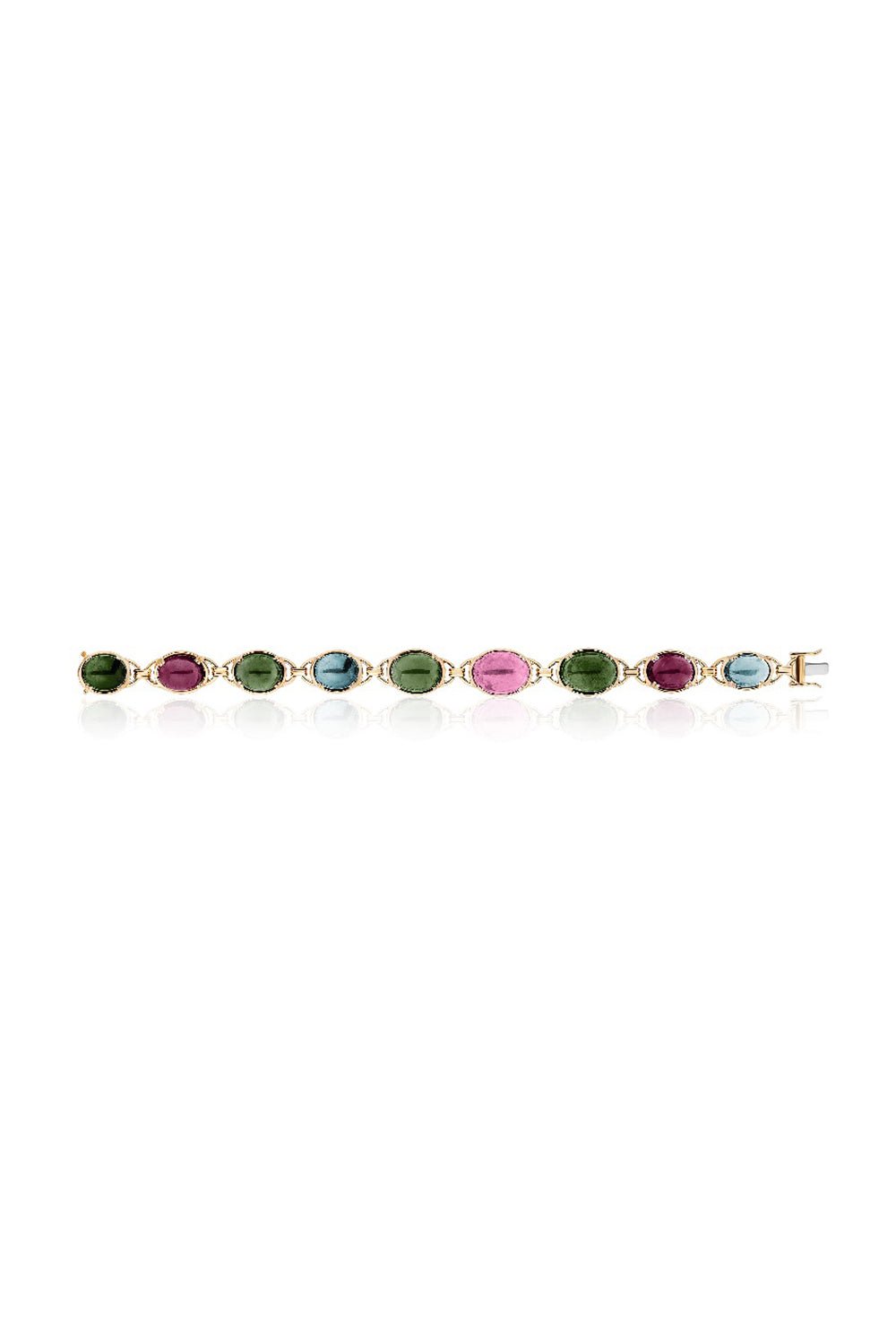 GOSHWARA-G-One Multi Tourmaline Bracelet-YELLOW GOLD
