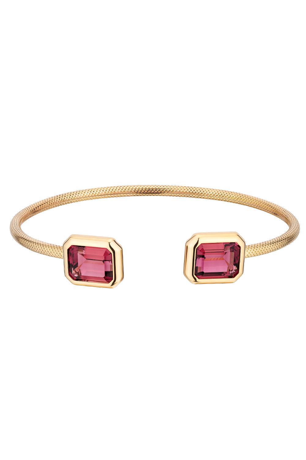 Rubellite G-One Bracelet-YELLOW GOLD-JEWELRYFINE JEWELBRACELET O-GOSHWARA