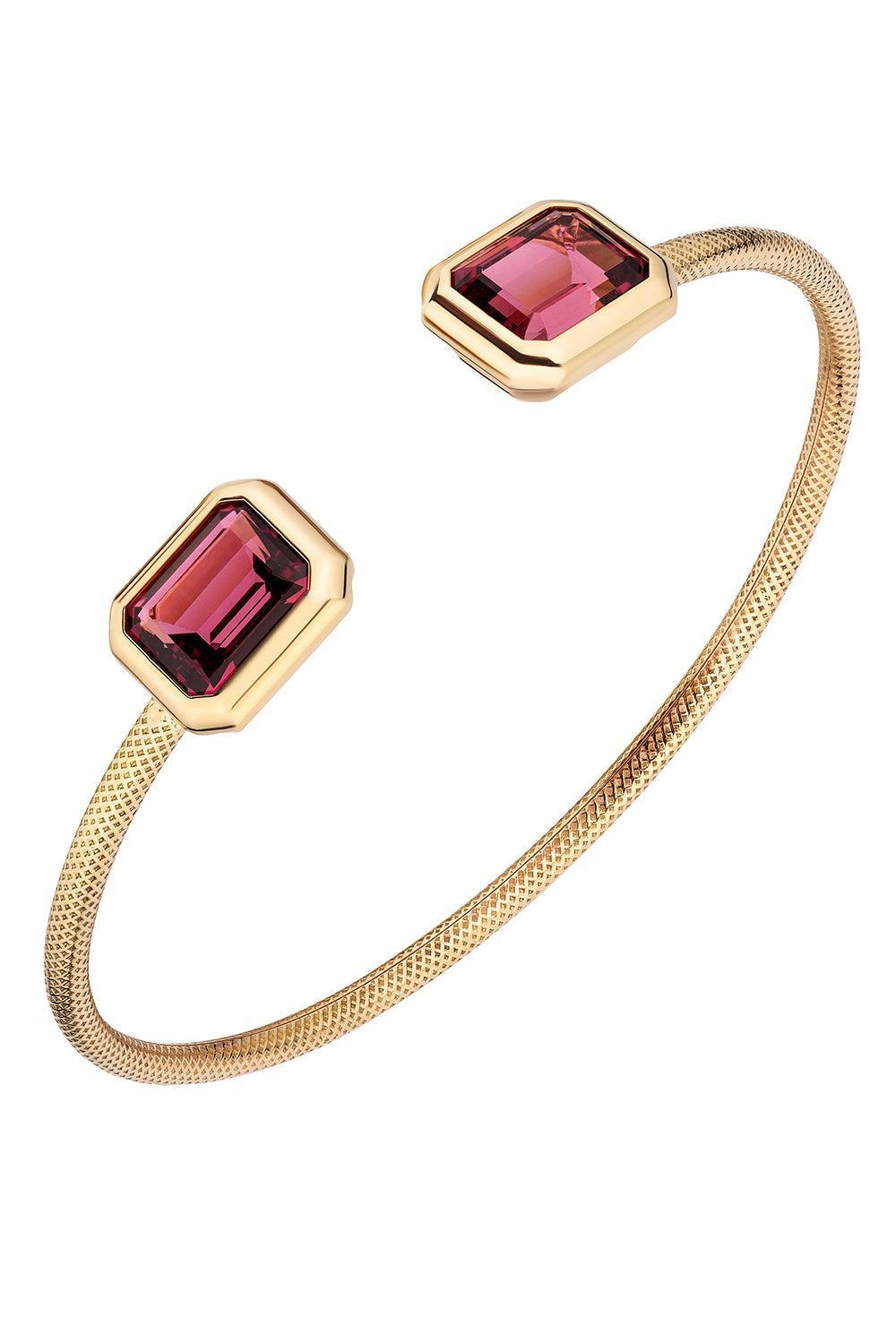 Rubellite G-One Bracelet-YELLOW GOLD-JEWELRYFINE JEWELBRACELET O-GOSHWARA