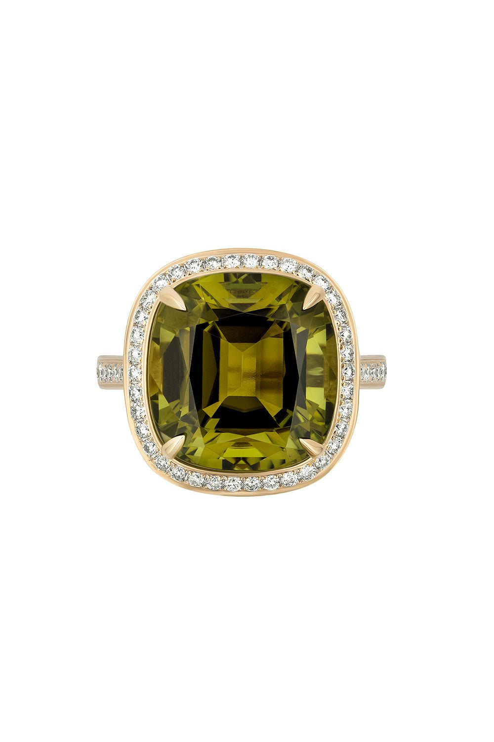 GOSHWARA-G-One Green Tourmaline Ring-YELLOW GOLD
