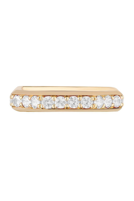 Diamond G-Classic Square Band-YELLOW GOLD-6.5-JEWELRYFINE JEWELRING-GOSHWARA
