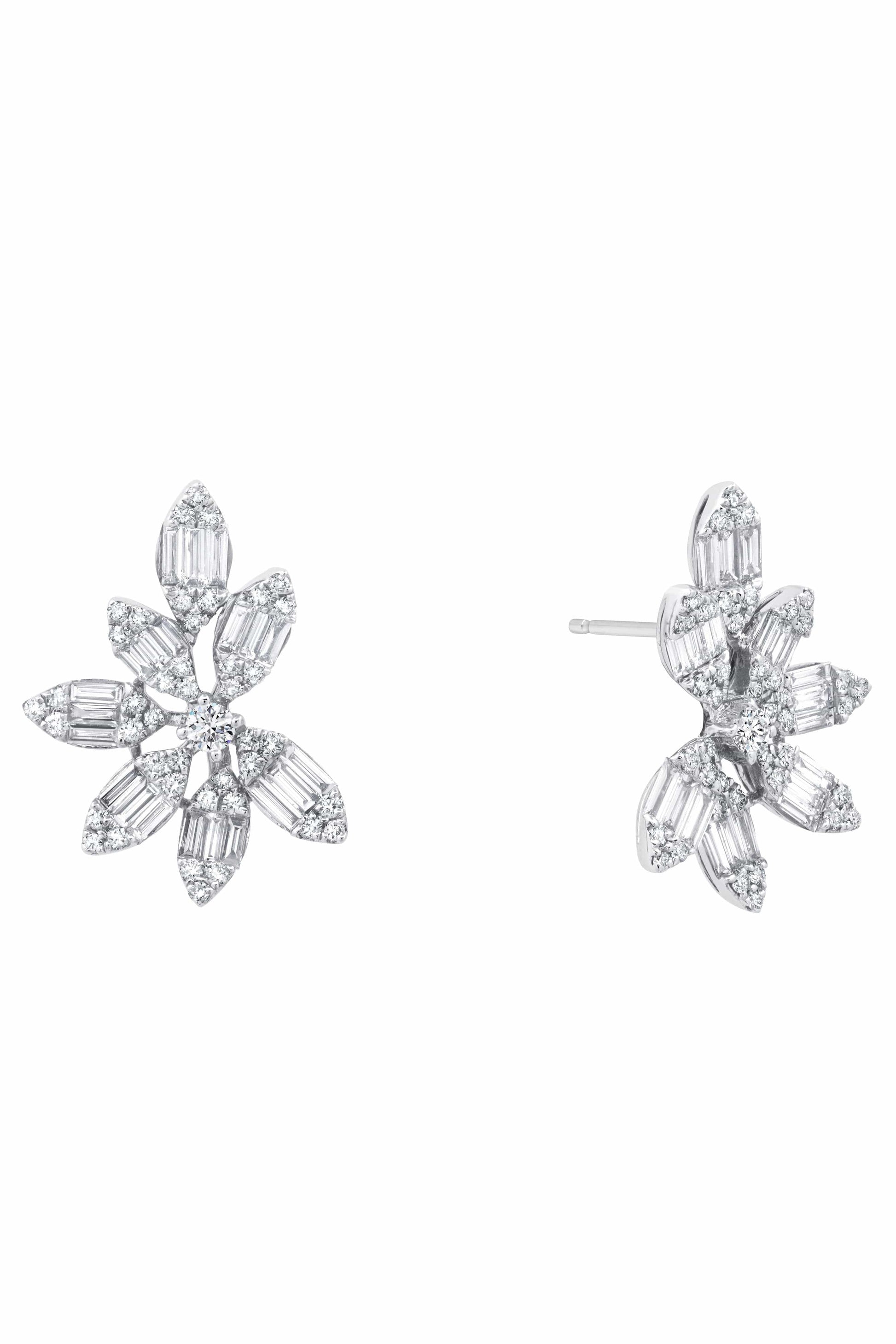 GRAZIELA-Diamond Marquise Ascension Earrings-WHITE GOLD