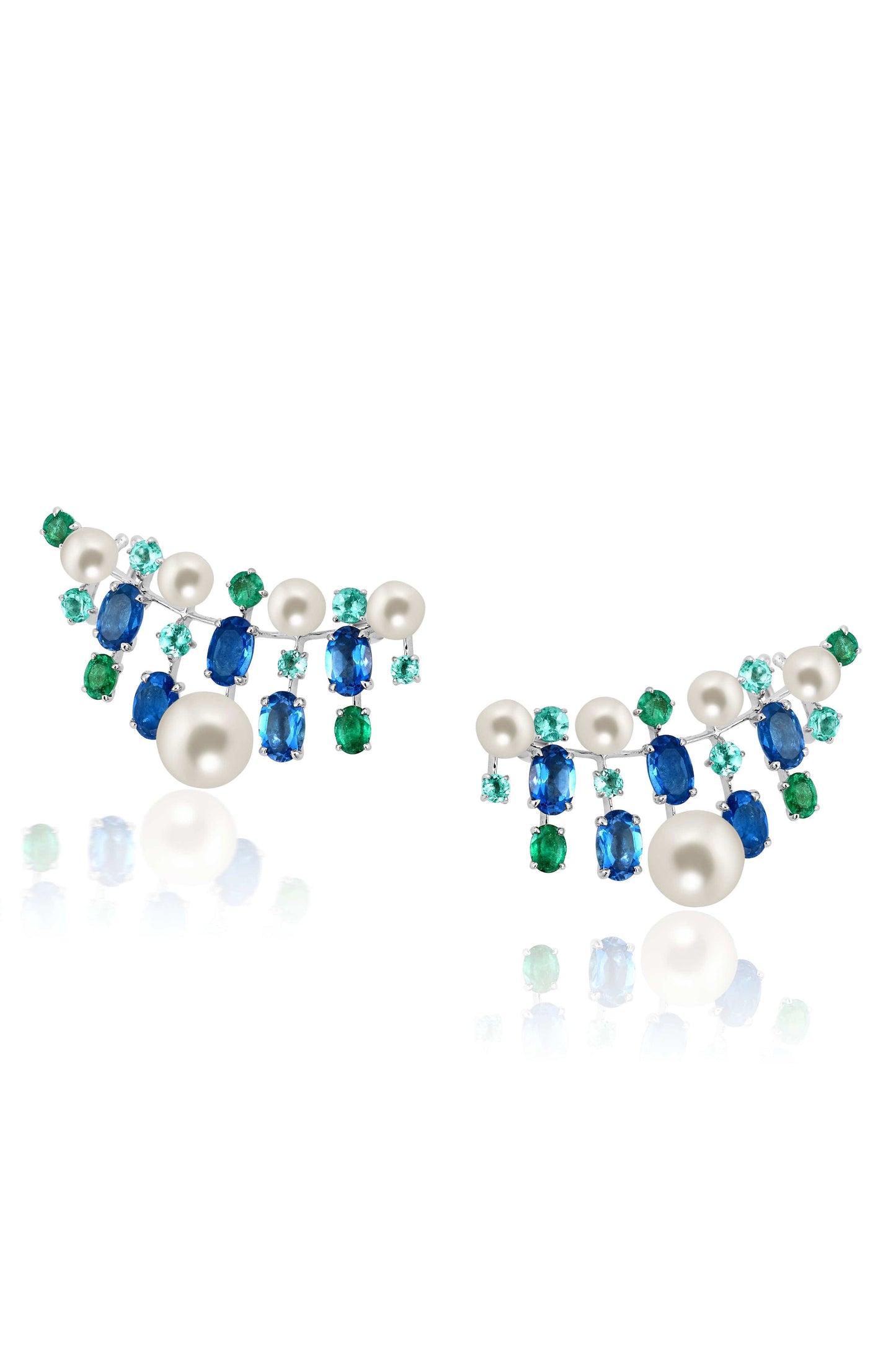 GRAZIELA-Perola Earrings-WHITE GOLD