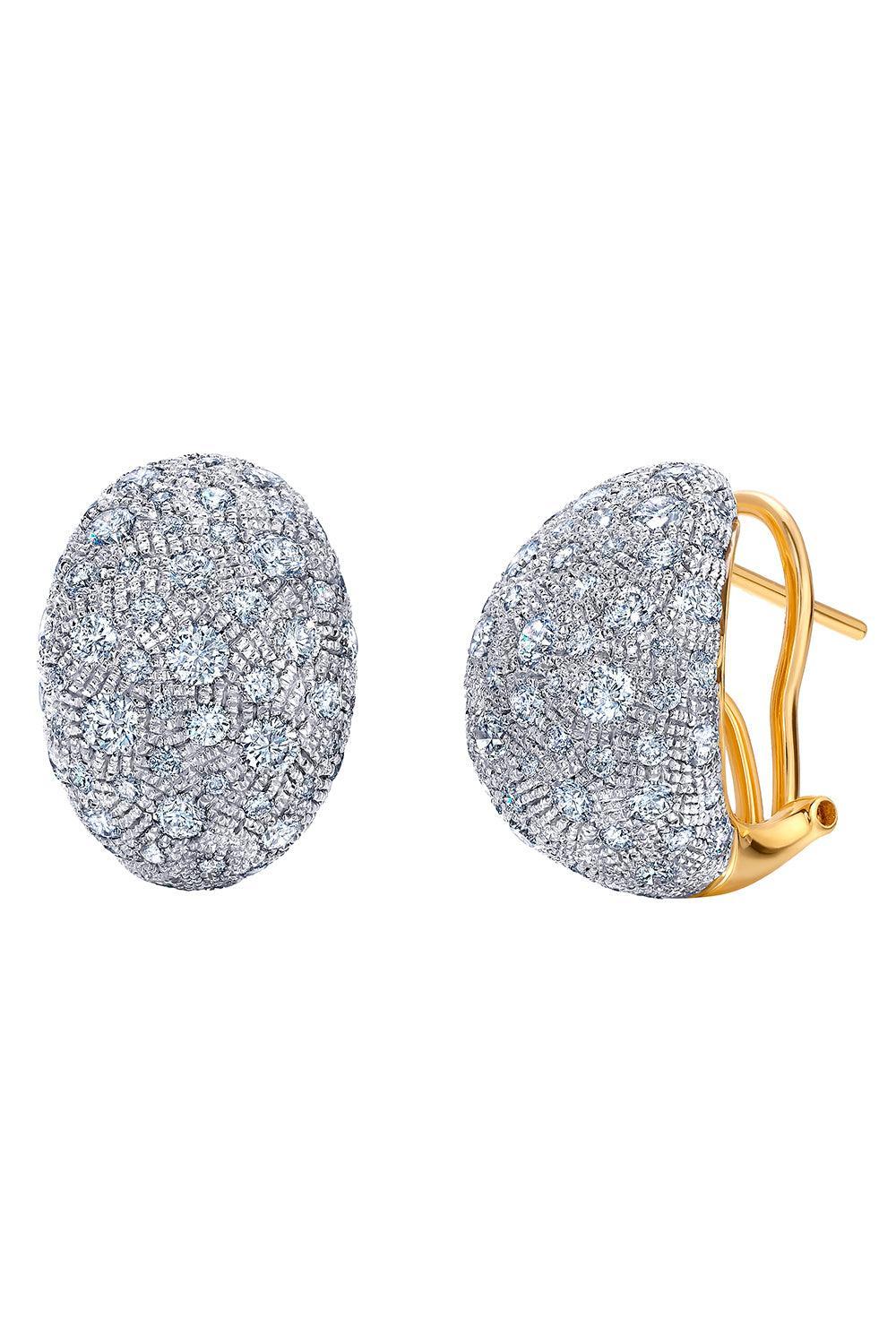 Diamond Bahia Statement Earrings-YELLOW GOLD-JEWELRYFINE JEWELEARRING-GRAZIELA