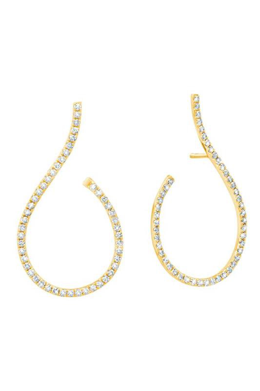 GRAZIELA-Mega Swirl Earrings-YELLOW GOLD
