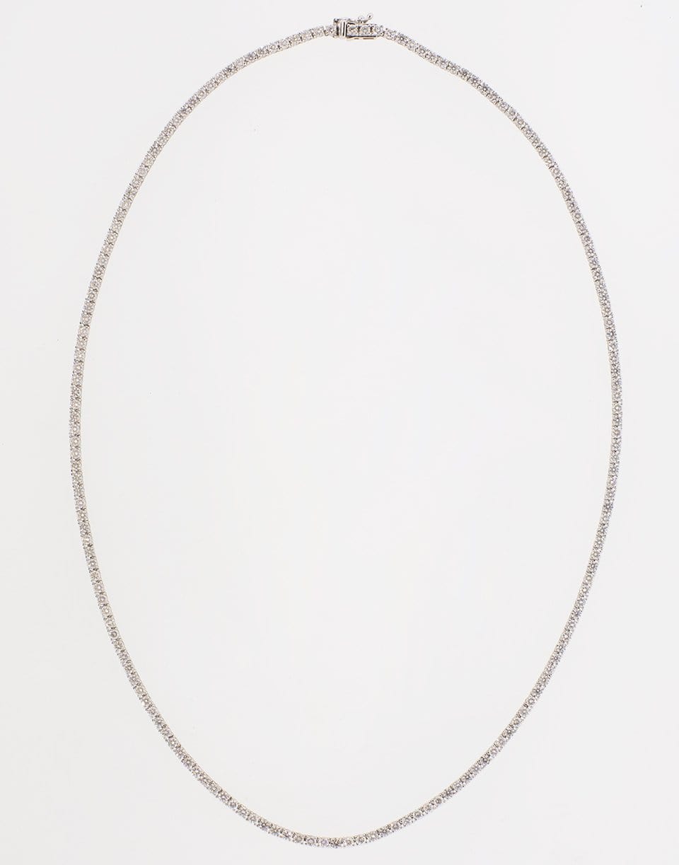 GRAZIELA-Diamond Tennis Necklace-WHITE GOLD