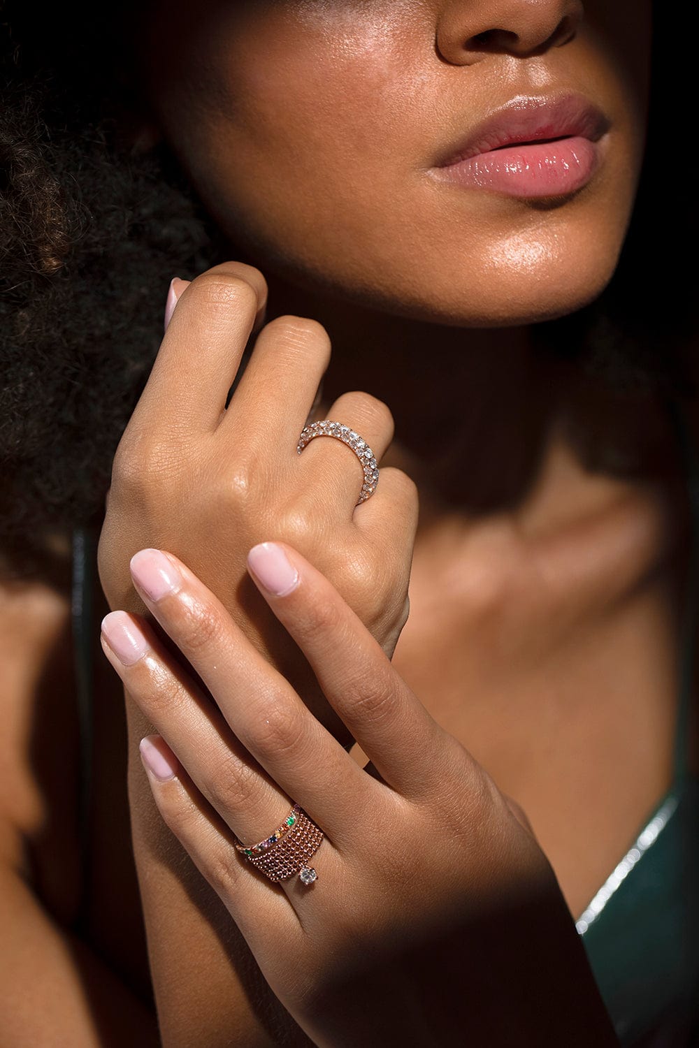 GRAZIELA-Diamond 3 Sided Band-ROSE GOLD