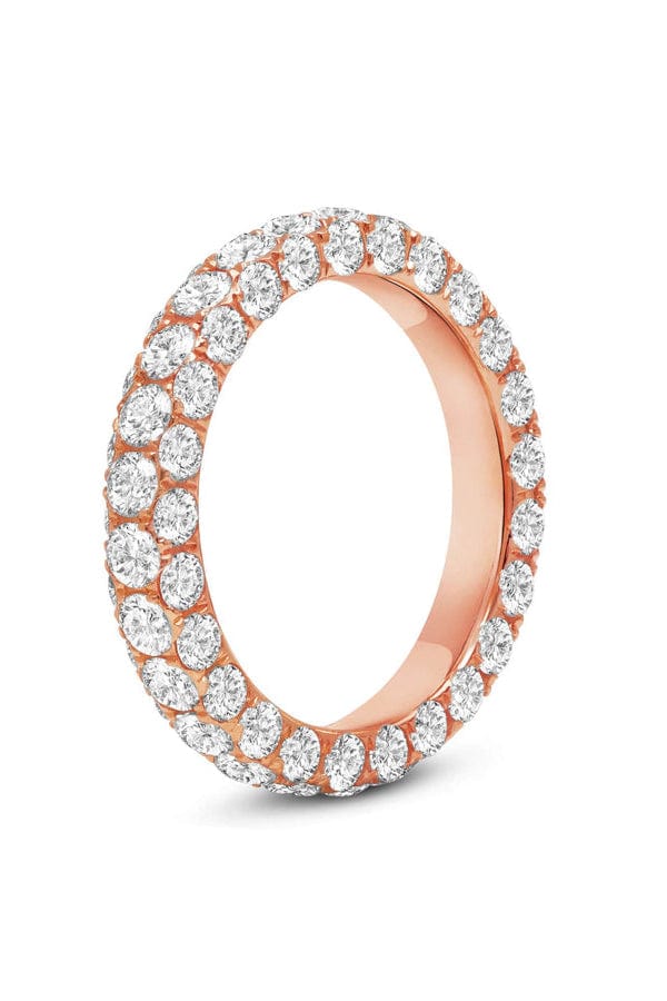 GRAZIELA-Diamond 3 Sided Band-ROSE GOLD