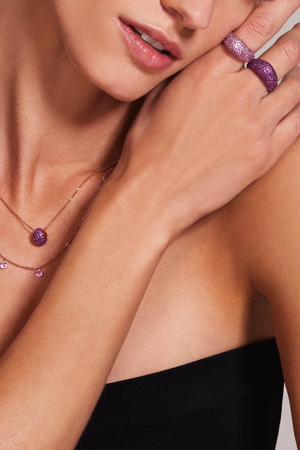 Rhodolite Bahia Ring-ROSE GOLD-7-JEWELRYFINE JEWELRING-GRAZIELA