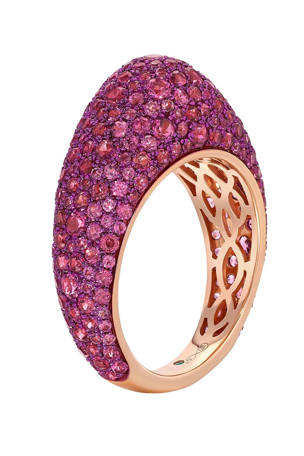 Rhodolite Bahia Ring-ROSE GOLD-7-JEWELRYFINE JEWELRING-GRAZIELA