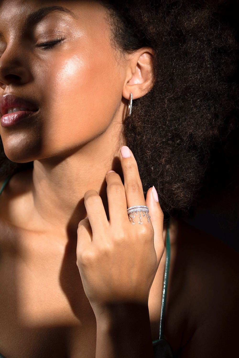 GRAZIELA-Floating Diamond Ring-WHITE GOLD
