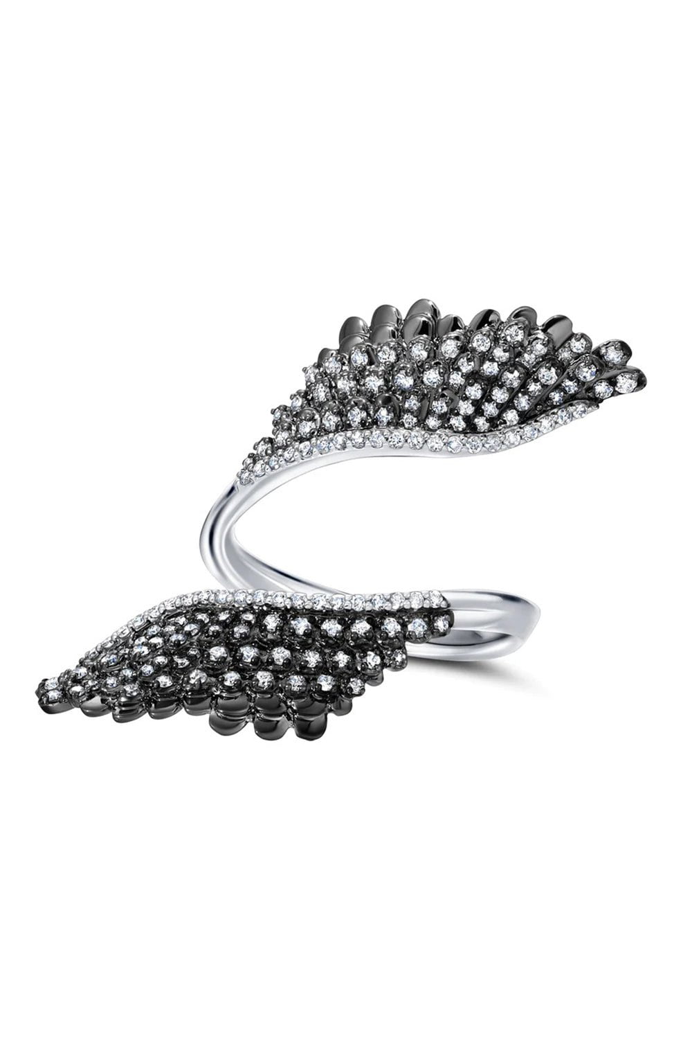 GRAZIELA-Pluma Diamond Ring-WHITE GOLD