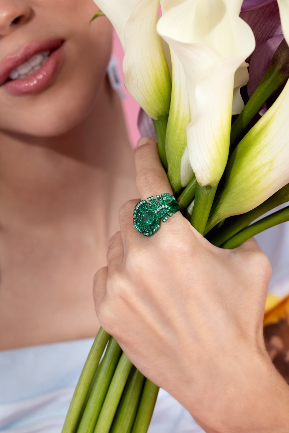 Emerald Folha Ring JEWELRYFINE JEWELRING GRAZIELA   
