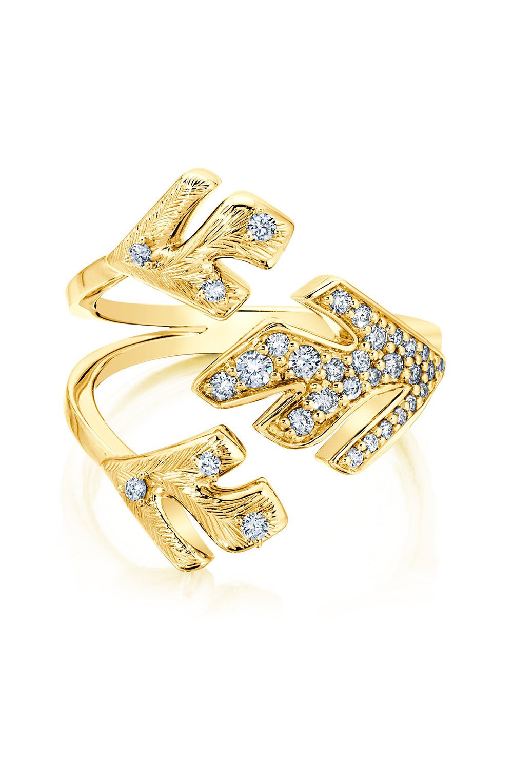 GRAZIELA-Triple Samambaia Ring-YELLOW GOLD