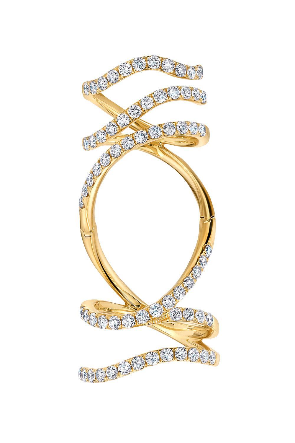 Diamond Mega Swirl Rio Ring-YELLOW GOLD-JEWELRYFINE JEWELRING-GRAZIELA