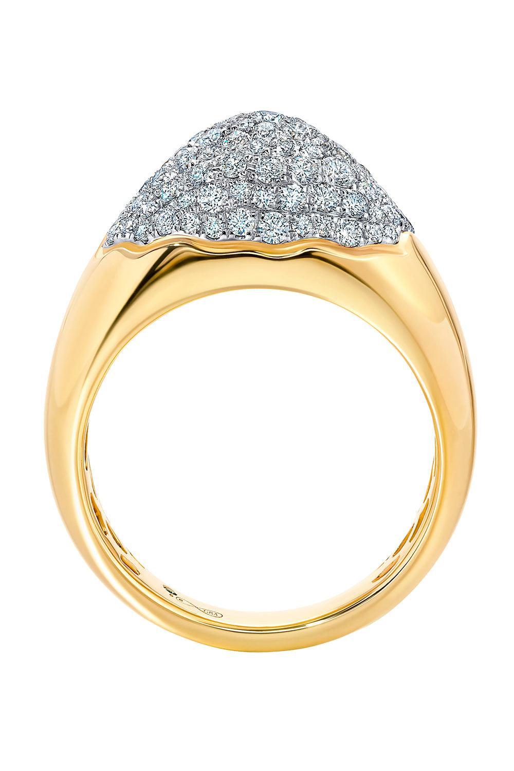 Diamond Summit Bahia Ring-YELLOW GOLD-JEWELRYFINE JEWELRING-GRAZIELA