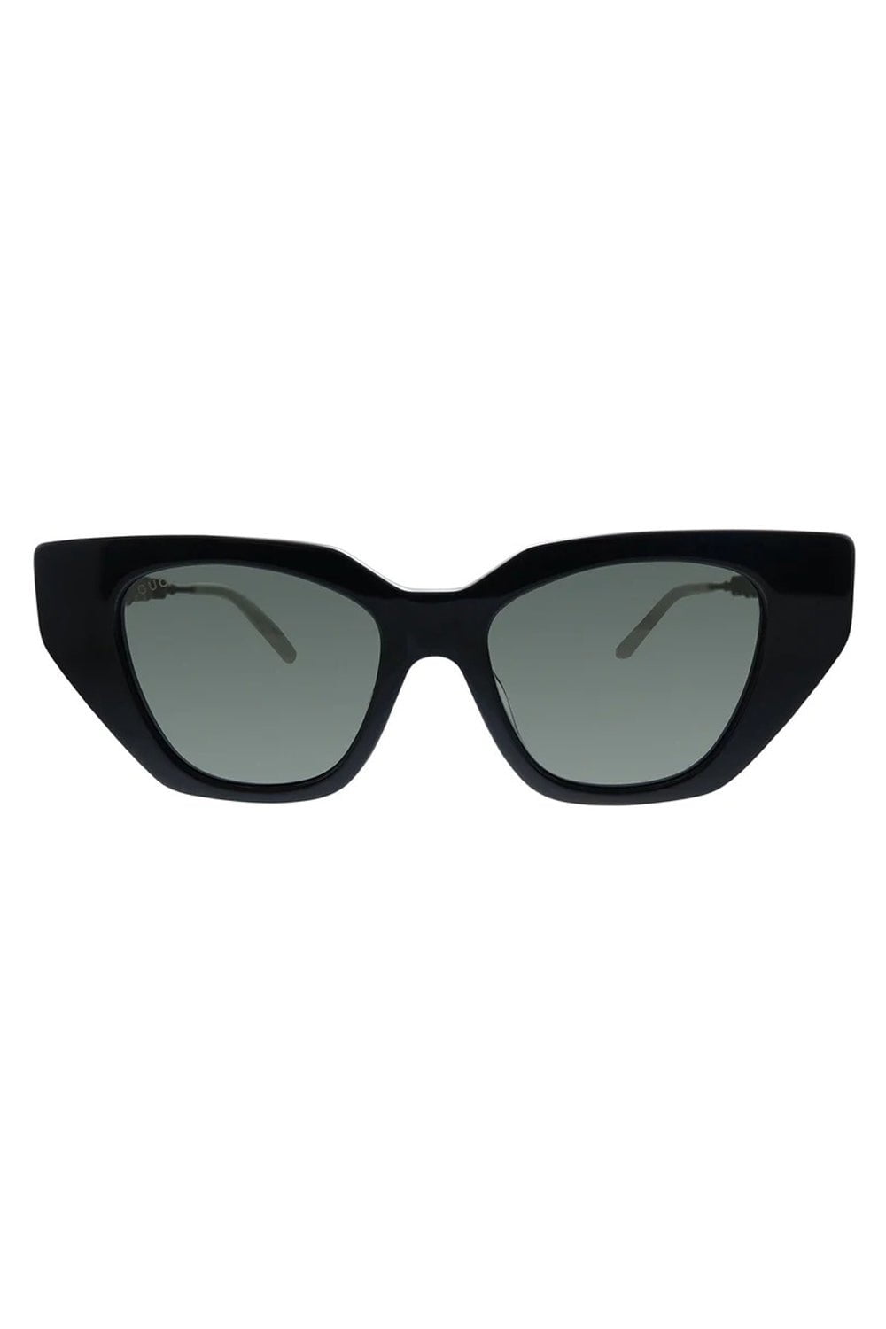 GUCCI-Cat Eye Sunglasses-BKSILGRY