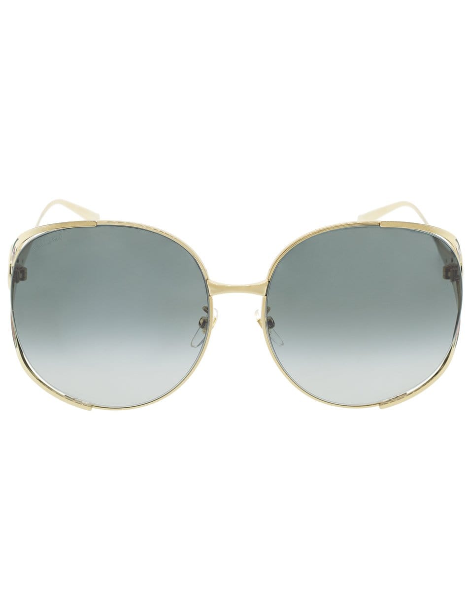 GUCCI-Black Square Frame Sunglasses-BLACK
