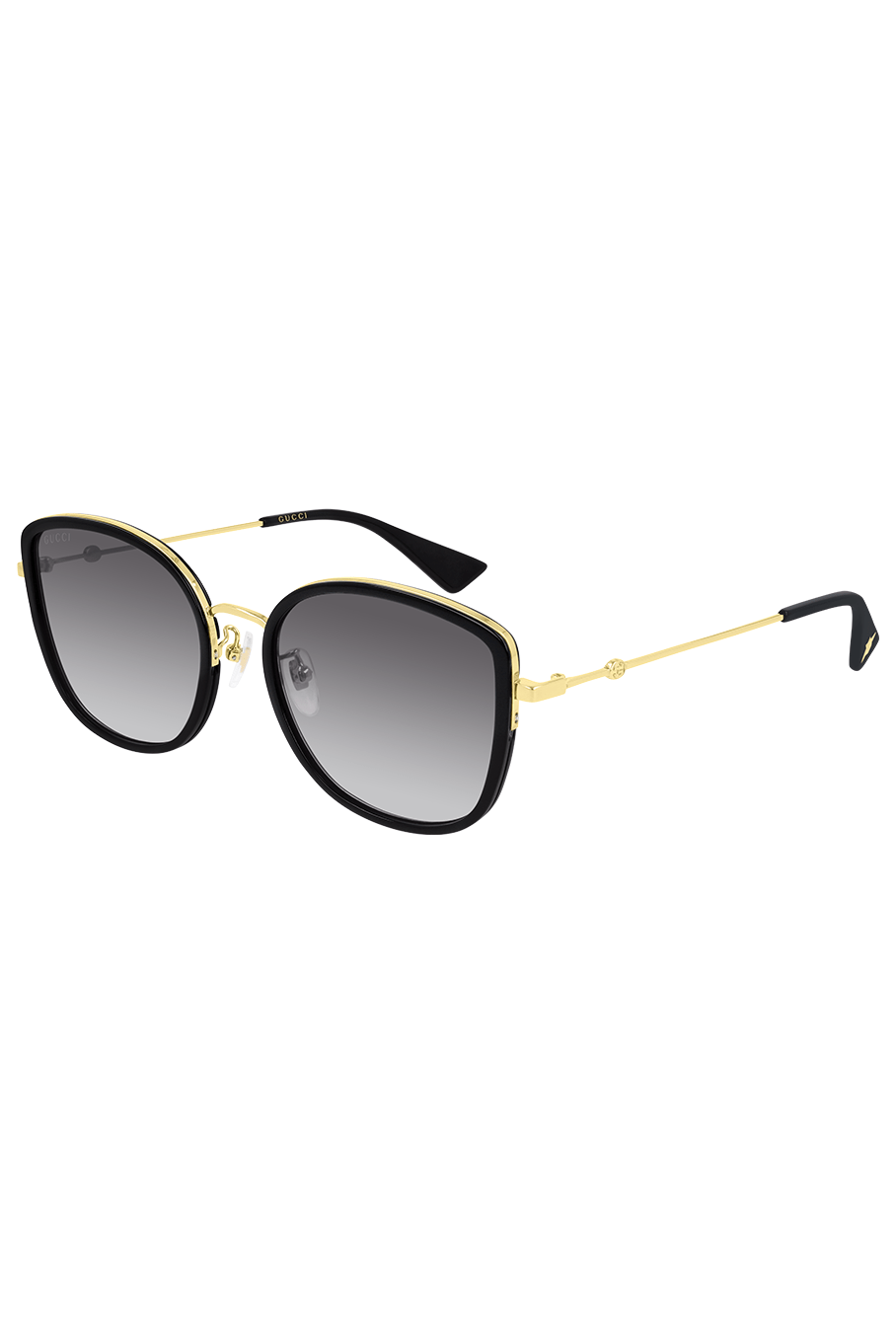 GUCCI-Metal Rim Sunglasses - Black Grey-BLCK/GREY