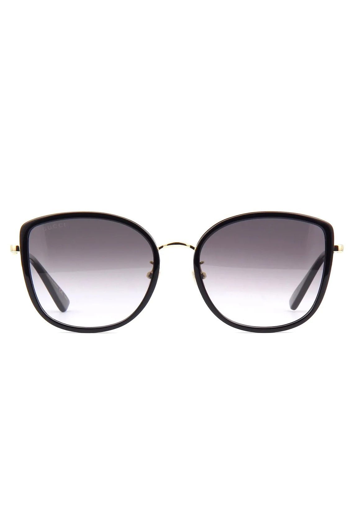 GUCCI-Metal Rim Sunglasses - Black Grey-BLCK/GREY