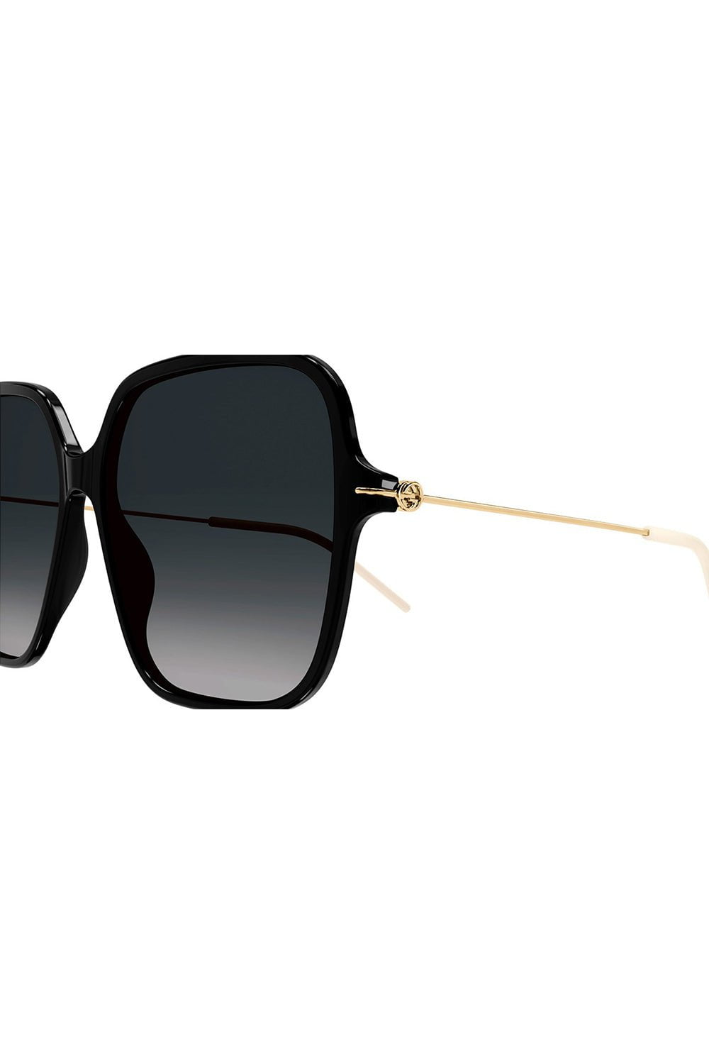 GUCCI-Oversized Square Sunglasses-BLCK/GRY