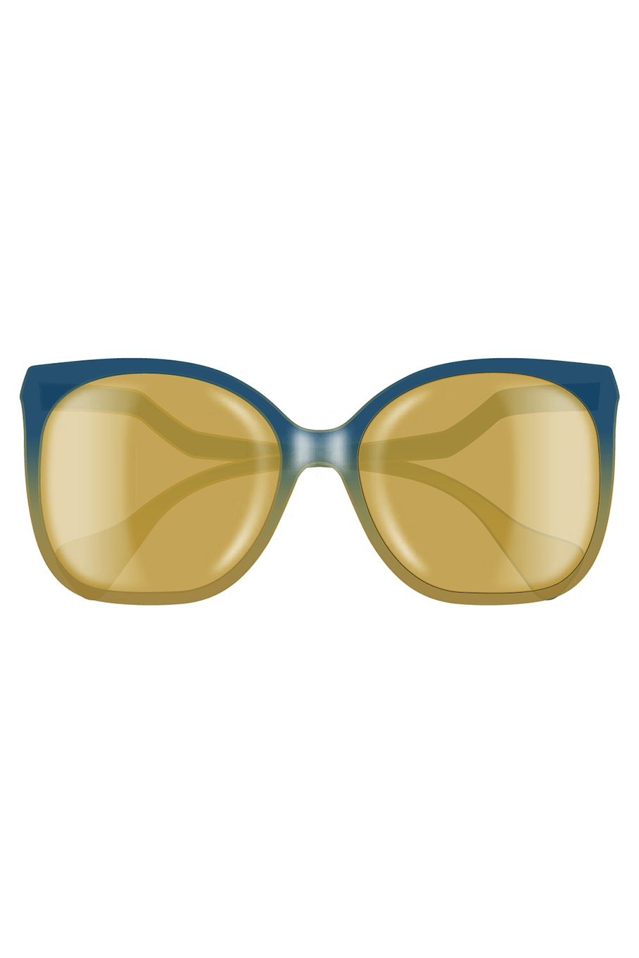 GUCCI-Acetate Sunglasses - Blue Brown-BLU/BRN