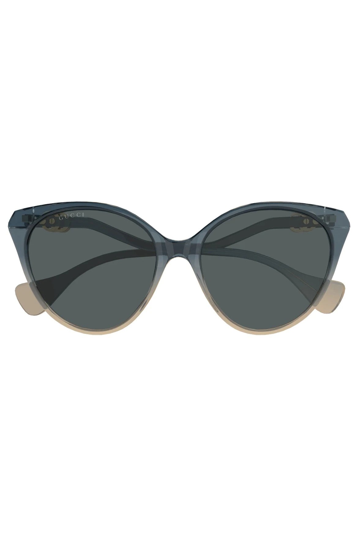 GUCCI-Oversized Cat Eye Sunglasses - Blue-BLU/GRY