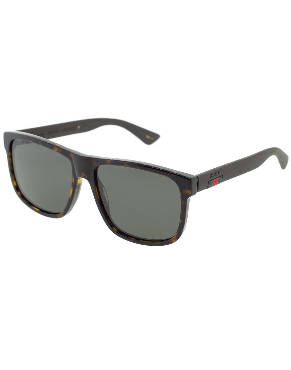 GUCCI-Brown Havana Sunglasses-BROWN