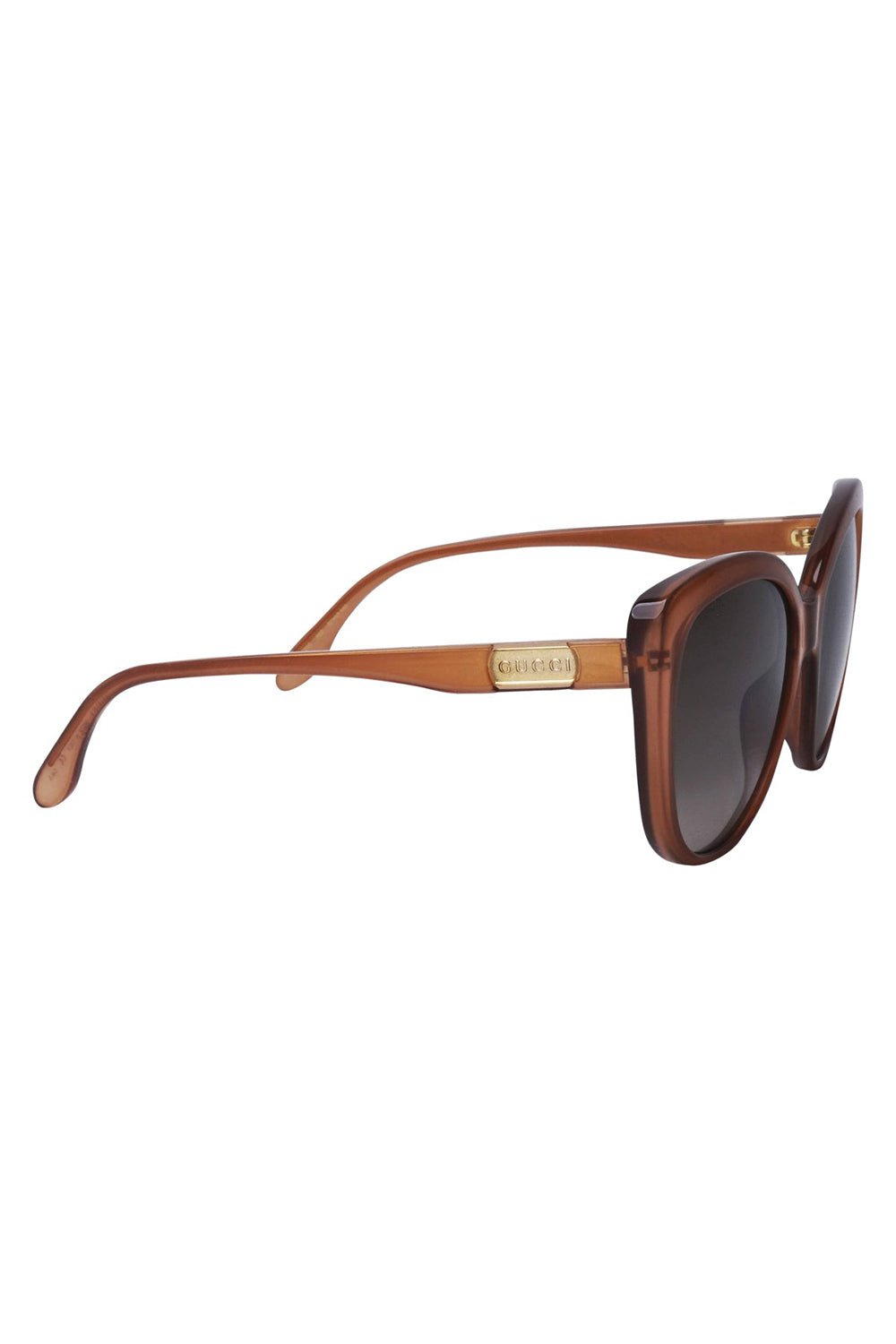 GUCCI-Rounded Square Sunglasses-BROWN