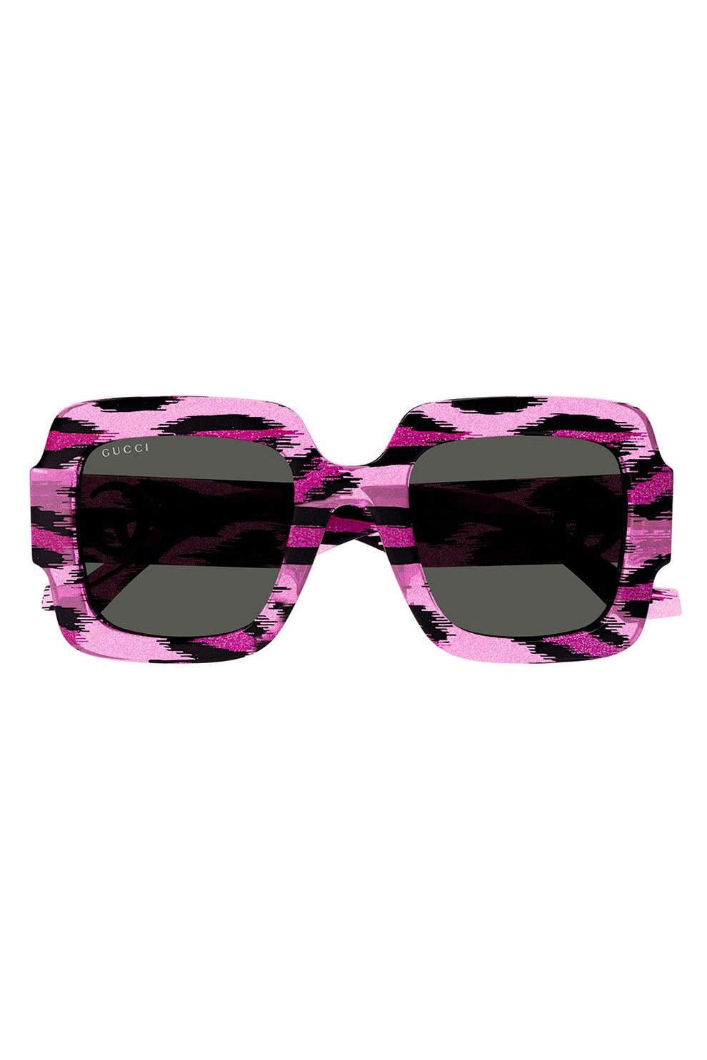 Square Frame Double G Sunglasses - Fuchsia Leopard | GUCCI  display picture 2