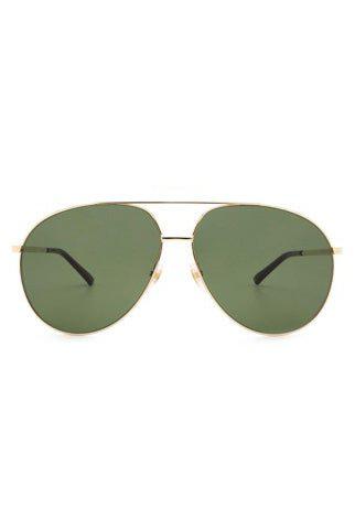 GUCCI-Aviator Sunglasses - Gold Green-GLD/GRN