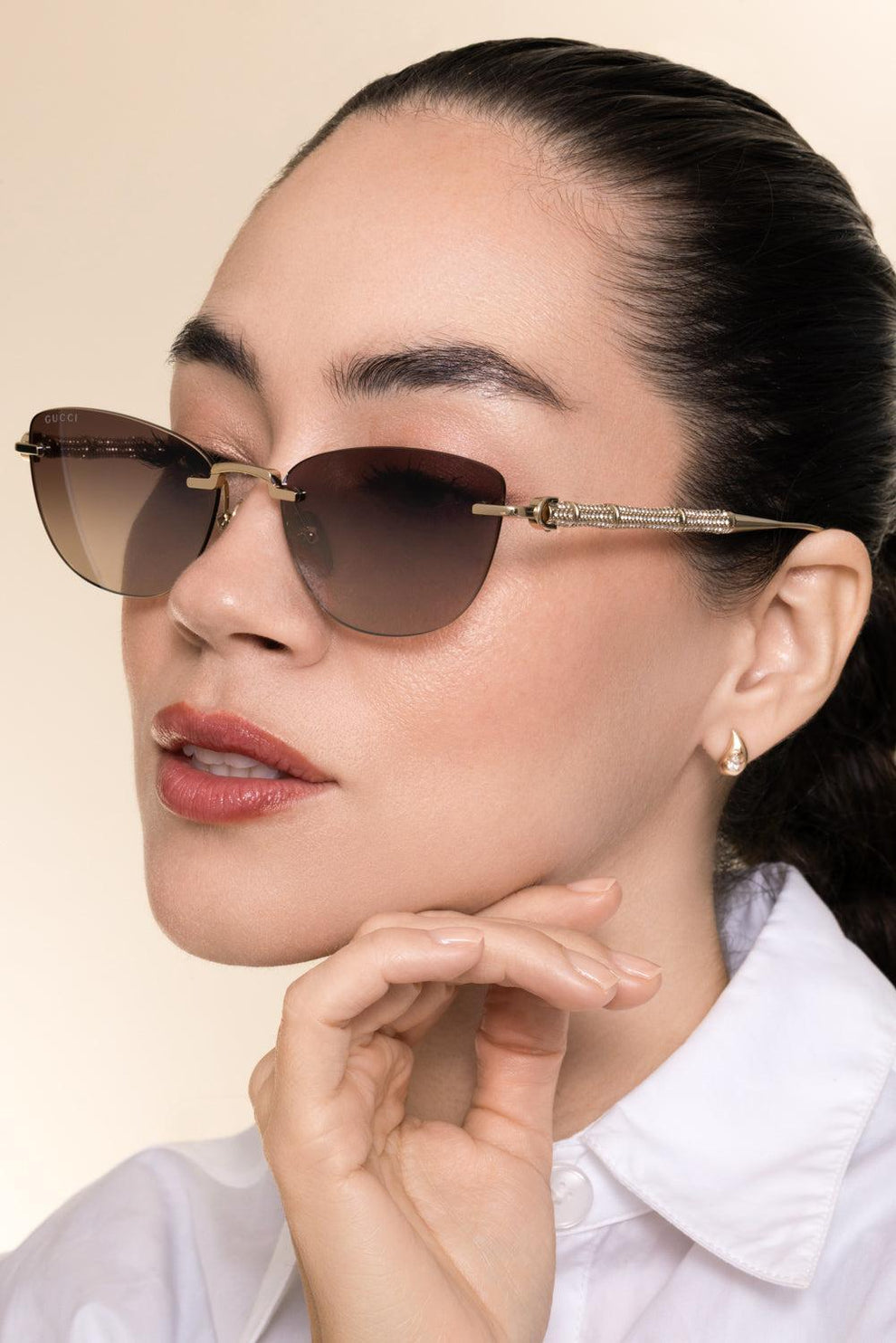 Cat Eye Bamboo Sunglasses