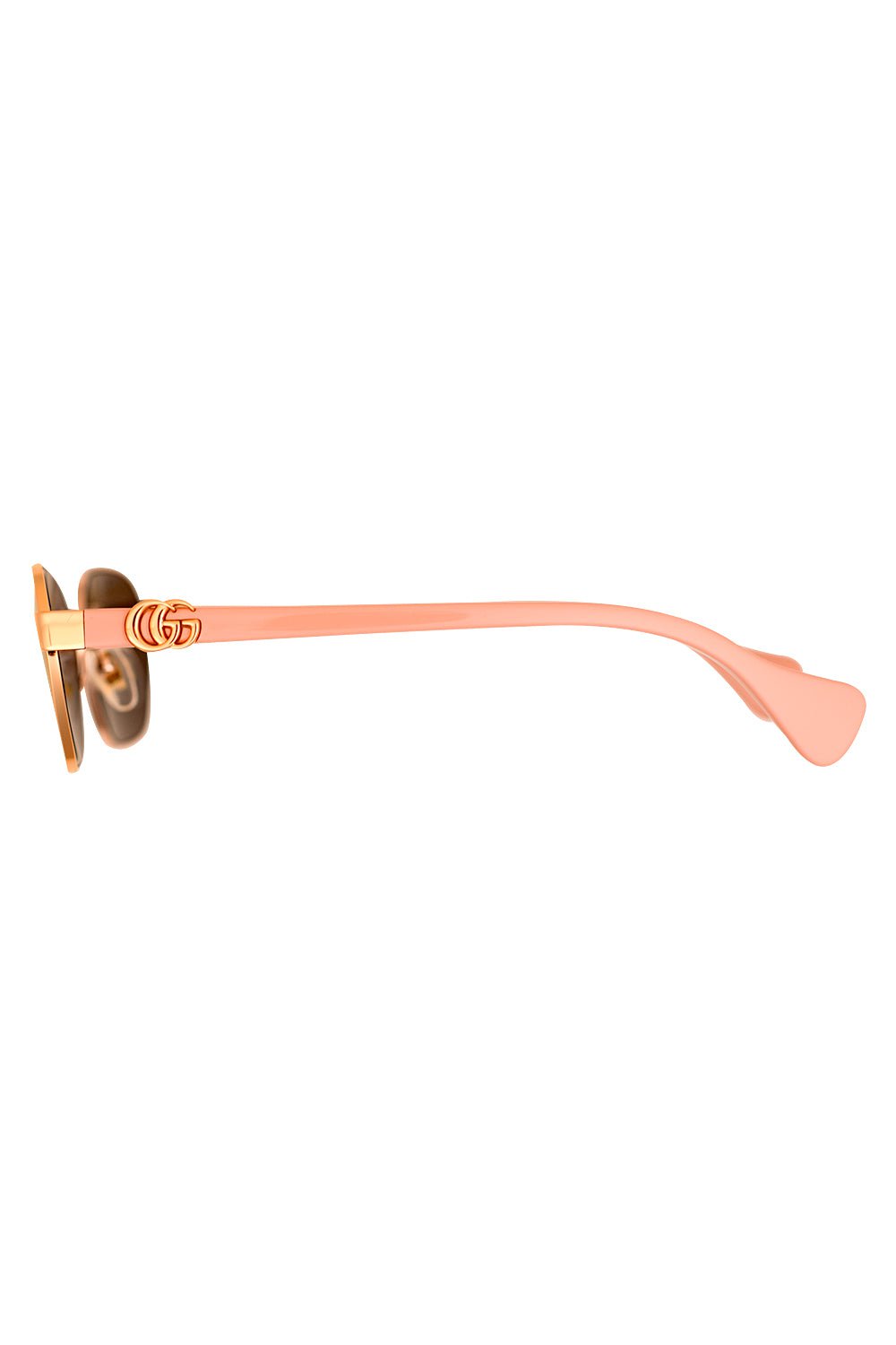 GUCCI-Mini Running Oval Sunglasses-GOLD/PINK/VIOLET