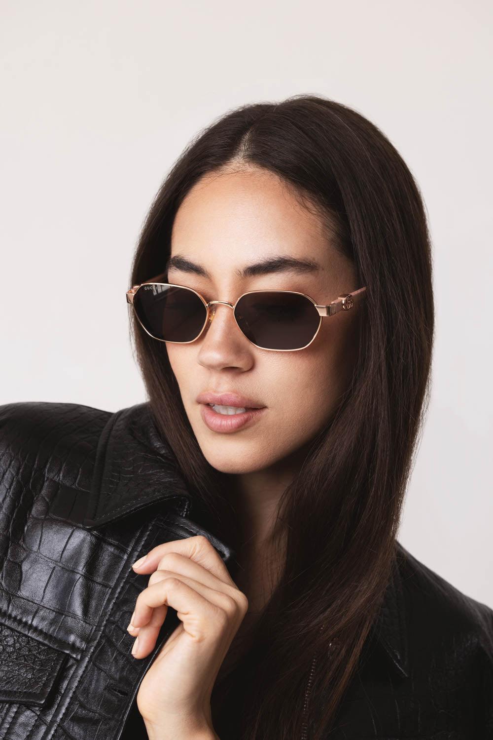 Mini Running Oval Sunglasses | GUCCI – Marissa Collections