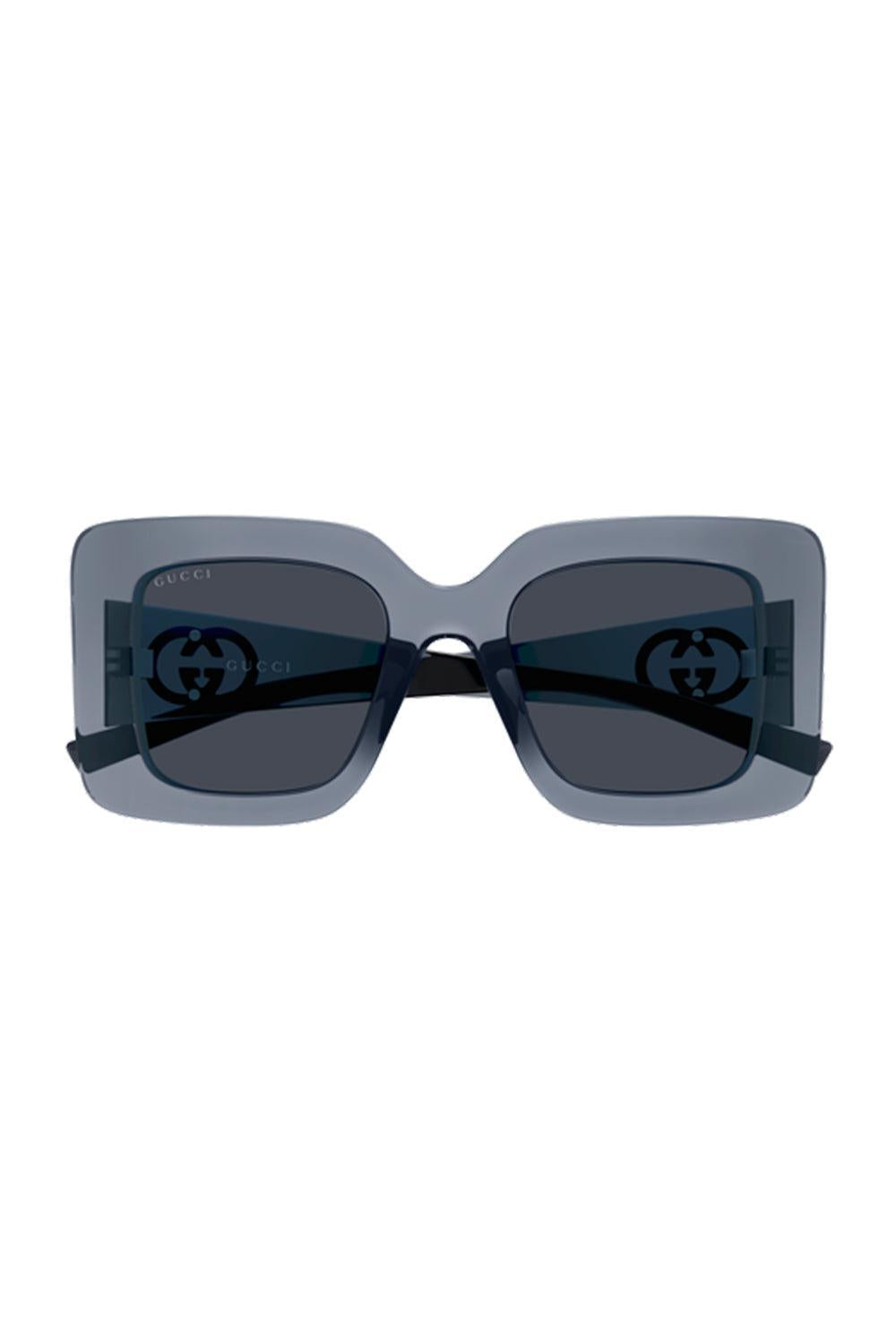 Oversized Square Sunglasses - Grey Blue-GREY-ACCESSORIESUNGLASSES-GUCCI