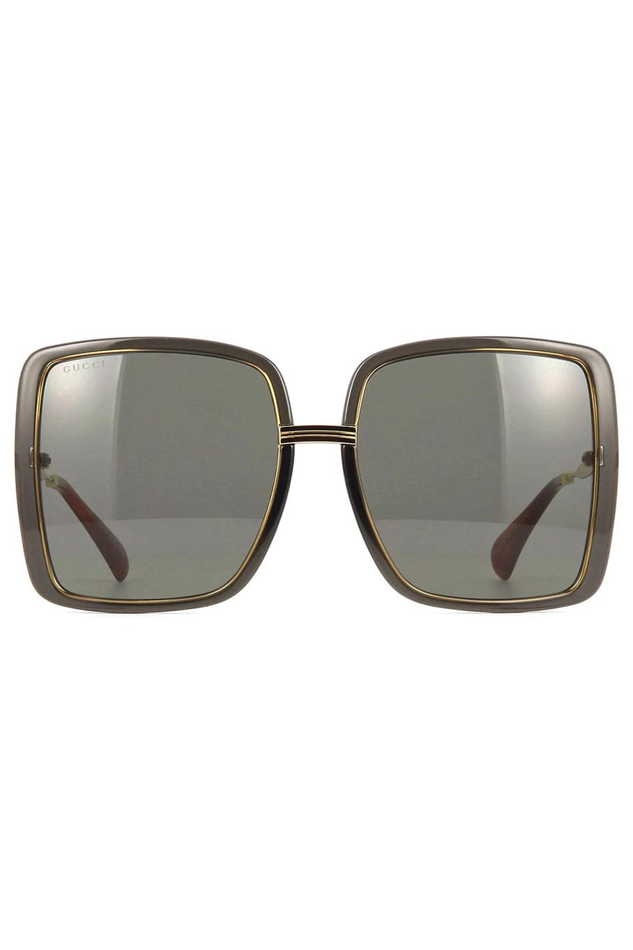 GUCCI-Grey & Gold Acetate Sunglasses-GRY/GLD