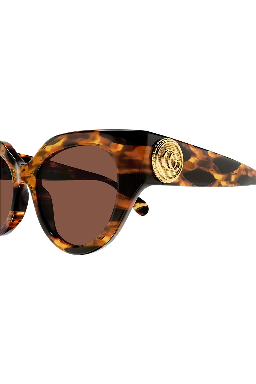 GUCCI-Le Bouton Cat Eye Sunglasses-HAVANA BLACK