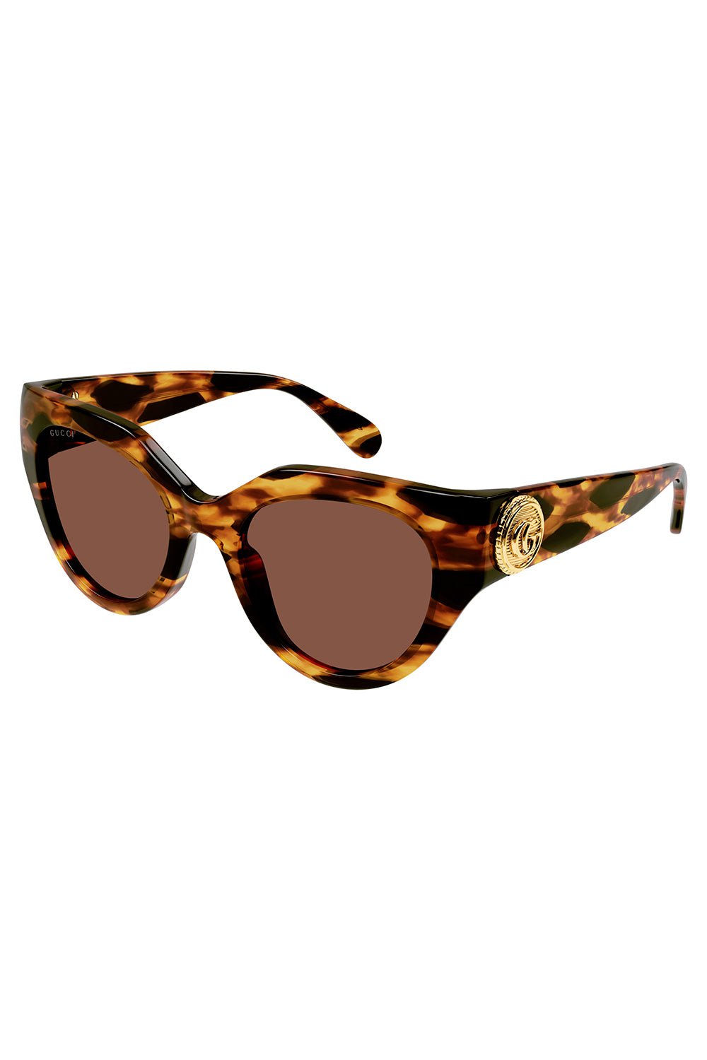 GUCCI-Le Bouton Cat Eye Sunglasses-HAVANA BLACK