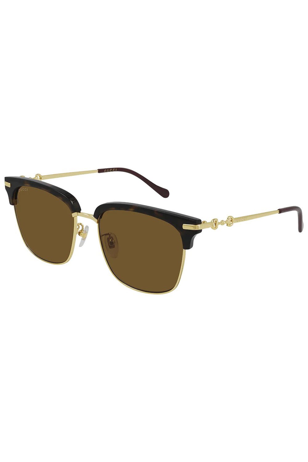GUCCI-Semi Rimless Sunglasses-HAVANA
