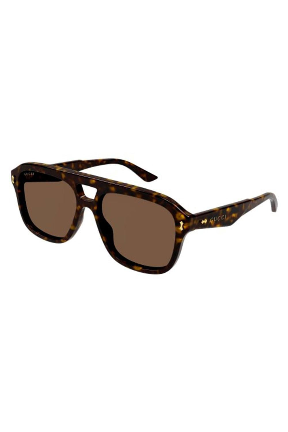 Retro Pilot Sunglasses-HAV/BRWN-ACCESSORIESUNGLASSES-GUCCI