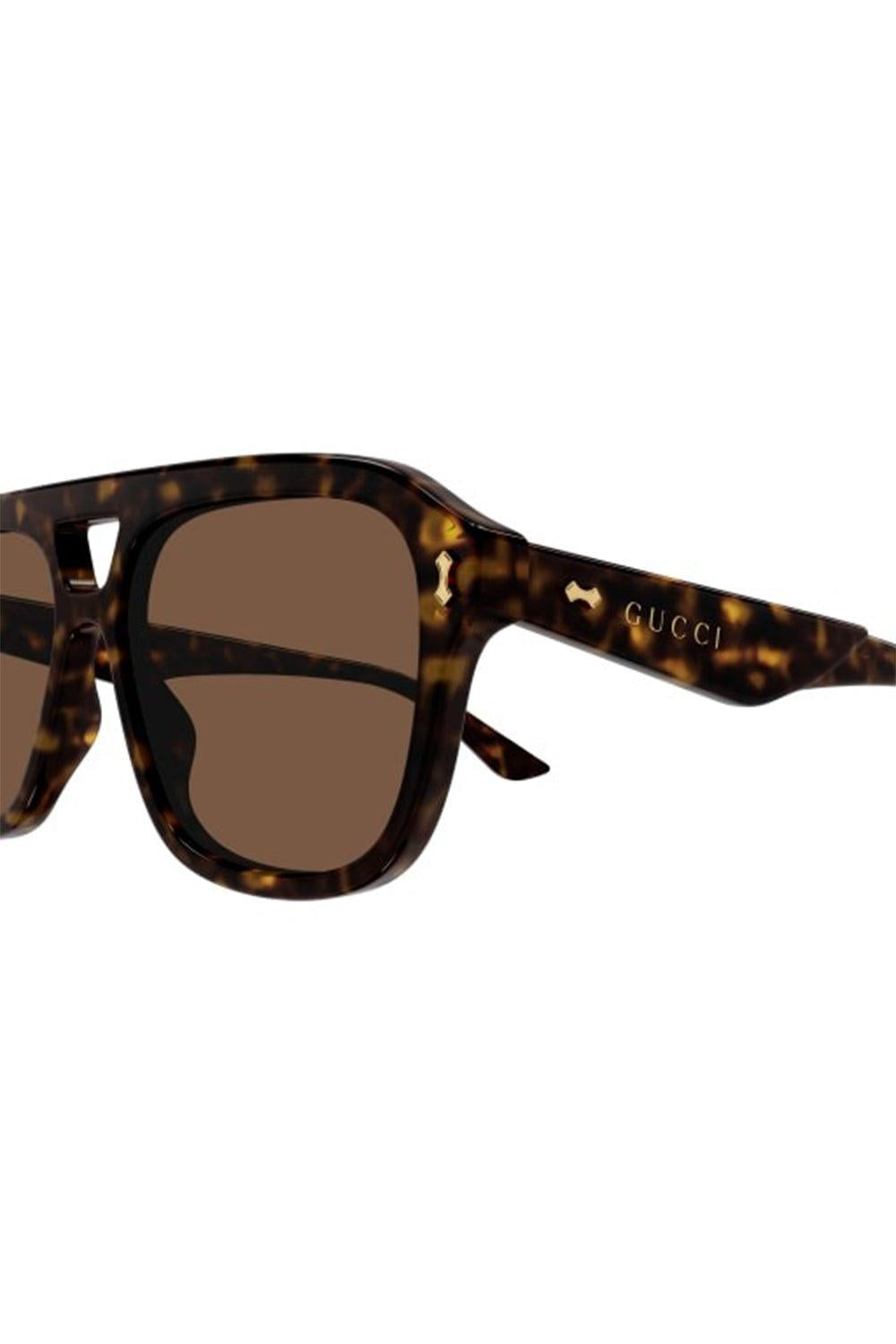 Retro Pilot Sunglasses-HAV/BRWN-ACCESSORIESUNGLASSES-GUCCI