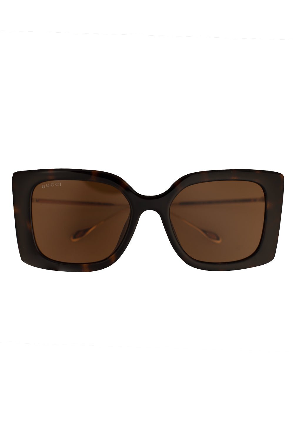 GUCCI-Flat Bend Square Sunglasses-HAVGDBRN